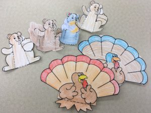 Thanksgiving squirrels and turkeys!