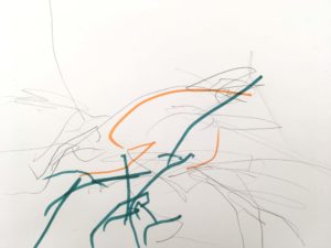 simple process crafts 1, scribbles by very young child