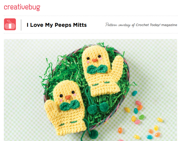 Peeps mittens