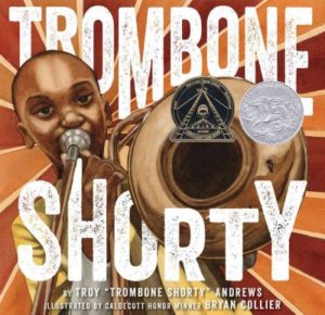 book cover - Trombone Shorty by Troy Andrews
